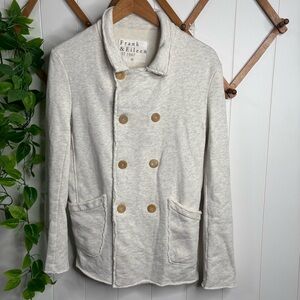 Frank & Eileen Jacket Womens Sz XS CreamBelfast Peacoat Triple Fleece Minimalist